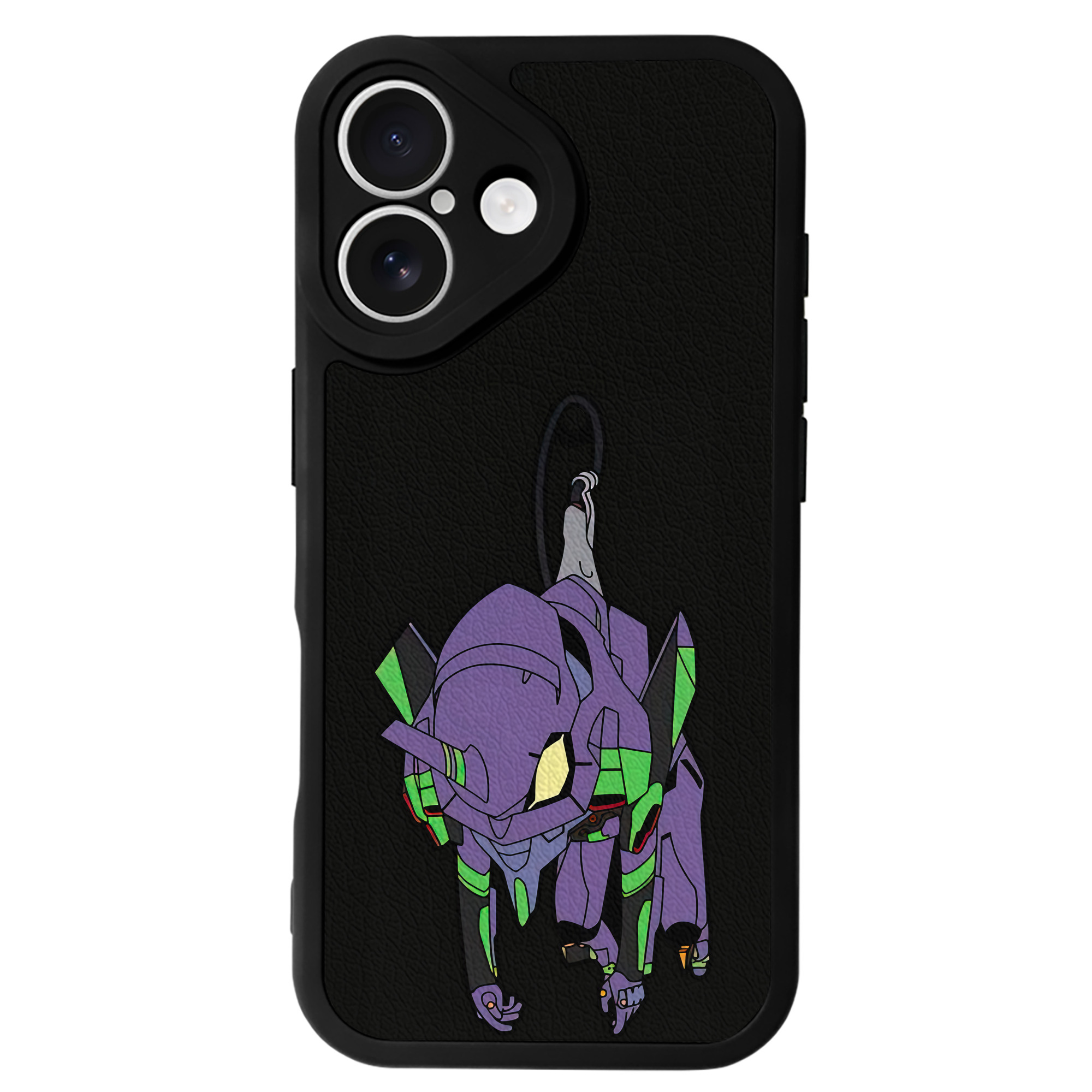 （画像用） EVA 新世紀エヴァンゲリオン 【iPhone 16シリーズ対応】シリコンスマホケース（レザー調） 材質：シリコン